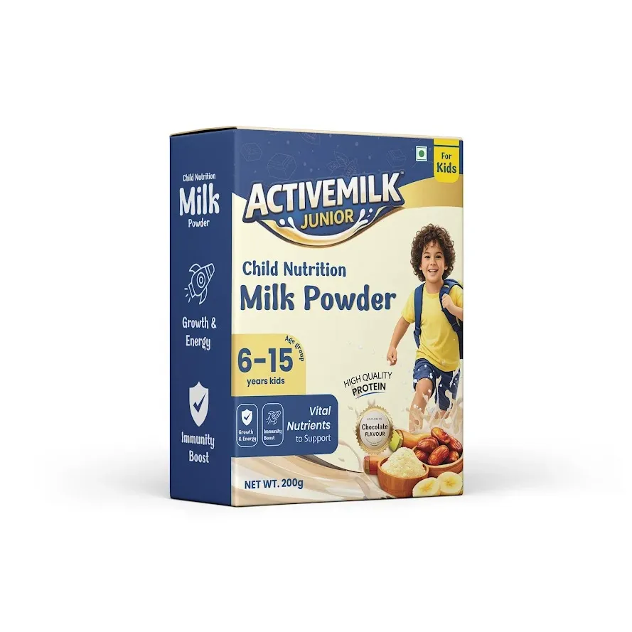 [ACTIVEMILK-JR-200G] Activemilk junior(6-15 year) Chocolate Flavor (200g*3=600g)